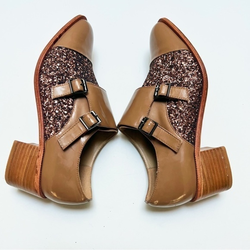 💋Anthropologie Vanessa Tao glittery shoes. Size 39 or size 8 - Picture 5 of 7